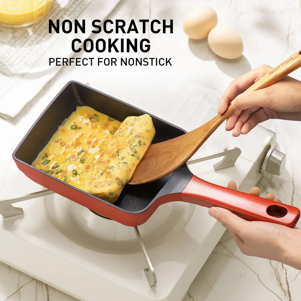 Wooden Spoons for Cooking - 8-Piece Wooden Kitchen Utensil Set made of Natural Solid Wood Material-Includes Spoons,Spatulas,Ladles,Mixing Spoon and Utensil Holder,Valentine's Day Gifts